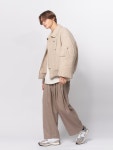 비긴202(BEGIN202) Five Pleats Wool Pants [Melange Beige] - 148,000 | 무신사 스토어