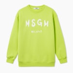 엠에스지엠키즈(MSGMKIDS) 기본 로고 맨투맨 - 라임 - 70,800 | 무신사 스토어