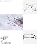 글라스우스(GLASSUS) 베타티타늄 안경테 H1622 BLACK SILVER - 117,000 | 무신사 스토어