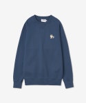 메종 키츠네(MAISON KITSUNE) 남성 드레스드 폭스 패치 클래식 맨투맨 - 블루 / JM00317KM0001P468 - 사이즈 & 후기 | 무신사