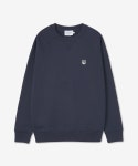 메종 키츠네(MAISON KITSUNE) 남성 그레이 폭스 헤드 패치 클래식 맨투맨 - 네이비 / GM00333KM0002P480 - 175,000 | 무신사 스토어