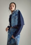 노원엘스(NOONEELSE) Contrast Cropped Denim Jacket - 사이즈 & 후기 | 무신사
