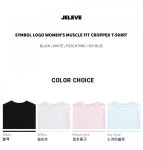 제이엘브(JELEVE) 심볼 로고 우먼 머슬핏 크롭티 - 사이즈 & 후기 | 무신사