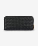 보테가베네타(BOTTEGA VENETA) 여성 인트레치아토 집 어라운드 장지갑 - 블랙 / 708591VCPP28425 - 786,000 | 무신사 스토어
