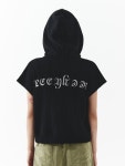 엘이이와이(L.E.E.Y) BOUCLE MESH HOODIE ZIP-UP VEST BLACK - 사이즈 & 후기 | 무신사