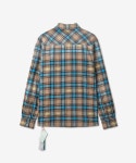 오프 화이트(Off White) 남성 로고 프린팅 체크 셔츠 - 멀티컬러 / OMGA244F22FAB0016200 - 사이즈 & 후기 | 무신사