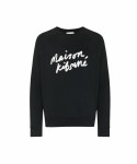 메종 키츠네(MAISON KITSUNE) 남성 핸드라이팅 클린 맨투맨 - 블랙 / FM00352KM0001P195 - 사이즈 & 후기 | 무신사
