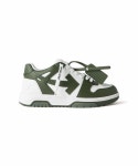 오프 화이트(Off White) 남성 아웃 오브 오피스 스니커즈 - 화이트:카키 / OMIA189S23LEA0015901 - 사이즈 & 후기 | 무신사