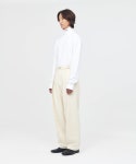 애프터프레이(AFTERPRAY) 릴렉스드 크로스 핀턱 팬츠 아이보리 - 사이즈 & 후기 | 무신사