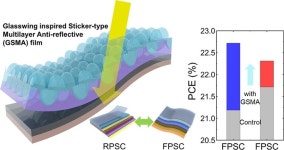 서강대 강성민 교수팀, 유리날개나비서 힌트 얻어 스티커형 반사방지 필름 개발 … 페로브스카이트 태양전지 효율...