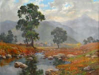 국내최대 미술품경매 - 포털아트 - 고향산천 (93cm x 71cm) *2월1일 통관작품*