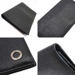 BrandValue | 라쿠텐 일본: 불가리 BVLGARI 반접기 지갑 불가리・불가리 블랙 레더 레이디스 맨즈- g0336