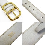 레이디스- g0821 | 라쿠텐 일본 BrandValue: 헤르메스 HERMES 벨트 75 아이보리 x골드 레더 레이디스- g0821