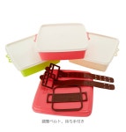 Rainy day: 피크닉 케이스각형대 3단 Colors 카라즈 인기 런치 BOX 3단 삼단 스퀘어형각형 핑크 블루 런치 박스 찬합시게유키락도시락 콤팩트... 
