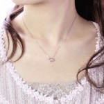 Ciao_Accessories | 라쿠텐 일본: 3 월 탄생 석 ☆ K10WG 아쿠아 마린 베이비 링 크라운 (왕관) 목걸이 스타/프린스/출산 선물/남자 코디... 