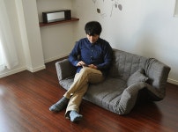 Curtain Despres: 일본 업체에서 저 반발 멀티 안락로 소파 (7 변형)... 저 반발 멀티 안락로 소파 (7 변형) (2 인승 용 ~ 3 인승 용)