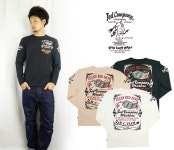 COMPANY MOTORS」 | 라쿠텐 일본 Earth Market: 텟드만텟드만즈... TEDMANS발염 프린트 긴소매 T셔츠 「TED COMPANY MOTORS」