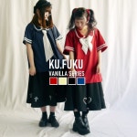 펑키 프루츠 오리지날 ttp1458 | 라쿠텐 일본 FUNKY FRUIT: KU-FUKU -바닐라 시리즈-리본 BIG 사이즈 라인 디자인 탑스 세일러 큰 사이즈... 
