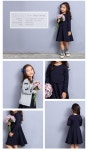 라쿠텐 - enchante petit ウエストリボン長袖フォーマルワンピース #ブラック #ネイビー 90cm-150cm キッズ ガールズ... 