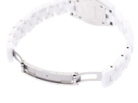 Ginzo Rakuten Ichiba Shop: 샤넬 J12 28 mm쉘 문자판 H2570 레이디스흰색 세라믹 8 P다이어 쿼츠 시계 A랭크미품 CHANEL상자 개런티... 