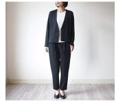 natural standard: READY LADY(레이디 레이디) 스트레치 펀치 재킷 노우 칼라 | 라쿠텐 일본 natural standard: READY LADY(레이디 레이디)... 