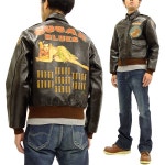 Pine-Avenue Clothes shop: 트이즈막코이 TMJ1825 A-2 플라이트... TMJ1825 A-2 플라이트 재킷 Toys Mccoy 맨즈 레더 JKT Nose Art... 