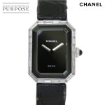 Purpose Inc: 샤넬 CHANEL 프르미에이르바켓트다이야 H0096... 프르미에이르바켓트다이야 H0096 레이디스 손목시계 K18WG 화이트 골드... 