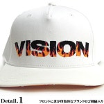프런트의 불길의 디자인이 인상적인 브랜드 로고 자수가 임펙트 발군의 캡이 등장.VISION-322 | 라쿠텐 일본 renovatio: VISION 모자... 