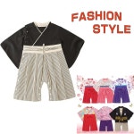 richgroup: 베이비과롬퍼스 첫명절 여자 아이 옷(기모노) 커버 올 보이즈 의상 키즈 유카타 유카타 기모노풍화장초반례 2점 세트 | 라쿠텐 일본