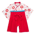 richgroup: 베이비과롬퍼스 첫명절 여자 아이 옷(기모노) 커버 올 보이즈 의상 키즈 유카타 유카타 기모노풍화장초반례 2점 세트 | 라쿠텐 일본