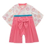 richgroup: 베이비과롬퍼스 첫명절 여자 아이 옷(기모노) 커버 올 보이즈 의상 키즈 유카타 유카타 기모노풍화장초반례 2점 세트 | 라쿠텐 일본