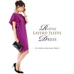 Rs Gown | 라쿠텐 일본: 이 봐, 소매 길이 성인 ラッフルスリーブドレス 결혼식 초대 파티 드레스 FD-250066
