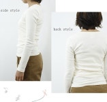 쿠폰→2/11 Ballerina pink 발레리나 핑크 BP1057 Organic cotton baby rib 오가2 크콧톤 U넥 긴소매 컷소우 ballerina pink 발레리나... 