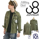 urbene | 라쿠텐 일본: 존 불 맨즈 Johnbull 백 새틴 자필＆스텐실 밀리터리 셔츠 재킷(13448) 맨즈 패션 탑스 캐주얼 셔츠 긴소매 밀리터리... 