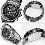 watch-jubilee: 샤넬 맨즈 J12 크로노그래프 Ref:H0940 블랙 세라믹... 샤넬 맨즈 J12 크로노그래프 Ref:H0940 블랙 세라믹 자동감김