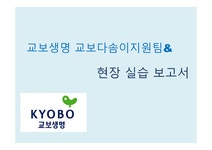 사회복지 - 교보생명 교보다솜이지원팀 현장 실습 보고서 - 사회과학 사회복지 - 교보생명 교보다솜이지원팀 현장 실습 보고서