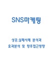 SNS마케팅 성공 실패사례 연구 - 경제경영 SNS마케팅 성공 실패사례 연구 대학레포트 경제경영