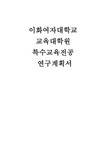 (이화여대 특수교육대학원 연구계획서-합격예문) 이화여자대학교 교육대학원 특수교육전공 석사 연구계획서 특수교육대학원 진학의 동기... 