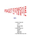 PIAGET 피아제의 인지 발달 이론 - 사회과학 PIAGET 피아제의 인지 발달 이론 대학레포트 사회과학