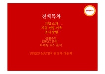 마케팅 스피드메이트 SPEED MATE 의 마케팅 성공 요인 분석 - 경제경영 마케팅  스피드메이트 SPEED MATE 의 마케팅 성공 요인 분석... 