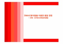 DMAIC분석법을 이용한 품질 경영 - 경제경영 DMAIC분석법을 이용한 품질 경영 대학레포트 경제경영
