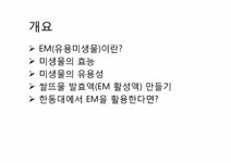 환경 EM(유용미생물) - 사회과학 환경  EM(유용미생물) 대학레포트 사회과학