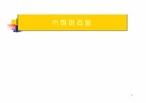 기업분석 (주)하이리빙 기업분석 - 경제경영 기업분석 (주)하이리빙 기업분석