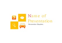 태믹스 말풍선 아이콘 노란 배경 - PPT 일반 태믹스  말풍선 아이콘 노란 배경 PPT템플릿 PPT 일반