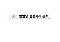 SKT 팀빌딩성공사례 분석 - 경제경영 SKT 팀빌딩성공사례 분석 대학레포트 경제경영