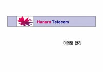 마케팅 Hanaro Telecom(하나로텔레콤) 마케팅전략 - 경제경영 마케팅  Hanaro Telecom(하나로텔레콤) 마케팅전략 대학레포트 경제경영