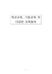 교육학 학교교육 가정교육 외 다양한 교육형태 - 인문/교육 교육학 학교교육  가정교육 외 다양한 교육형태 대학레포트 인문/교육