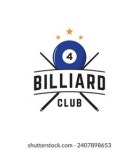 Billiard and cue stick creative logo template design. Logo of sport game billiard, club, tournament and championship. 21188896... 