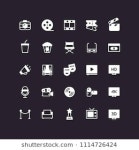 cinema icon set - 272796287의 비슷한 이미지, 스톡 사진 및 벡터 | Shutterstock