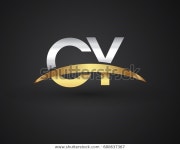 크리스탈마켓(Cy) | Cy Initial Logo Company Name Colored 스톡 벡터(로열티 프리) 680637367